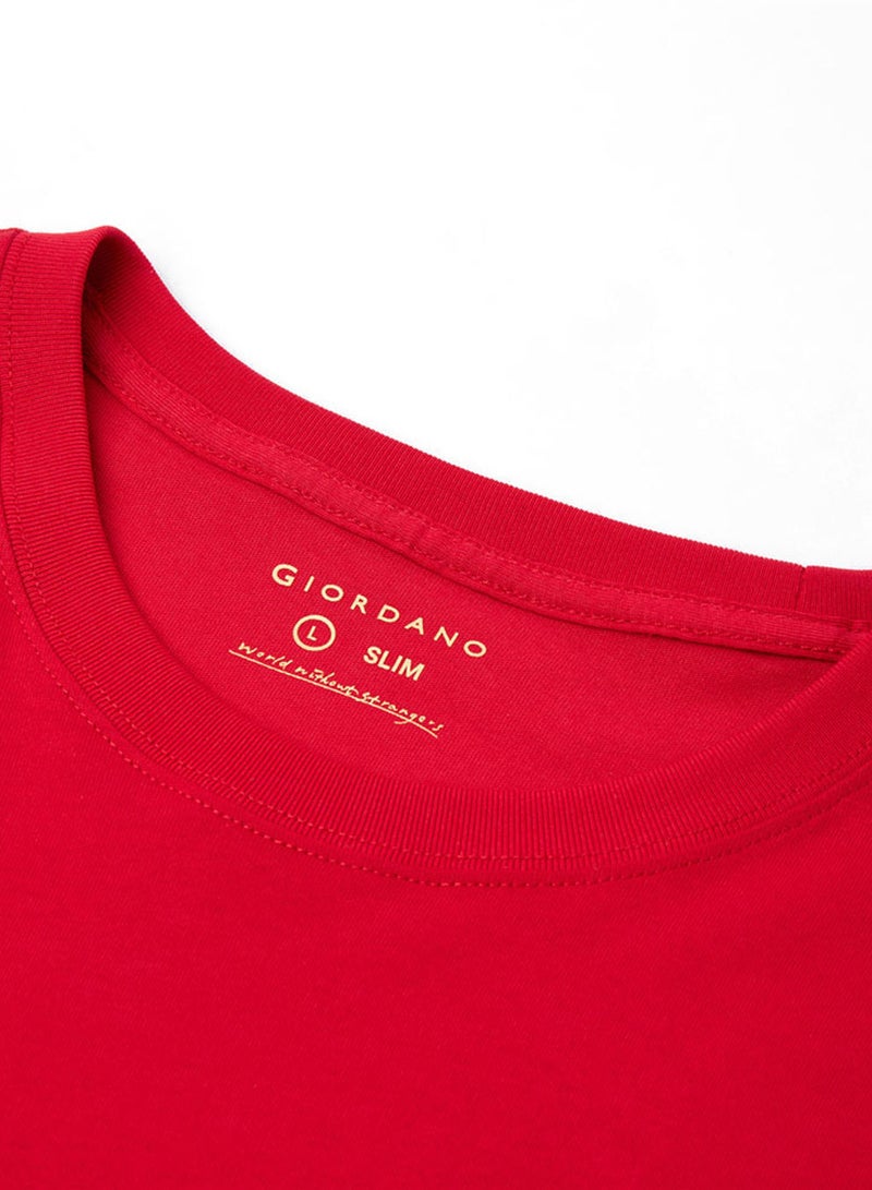 GIORDANO Men’s Slim Fit Prosperity Gallop CNY Print Tee - Image 3